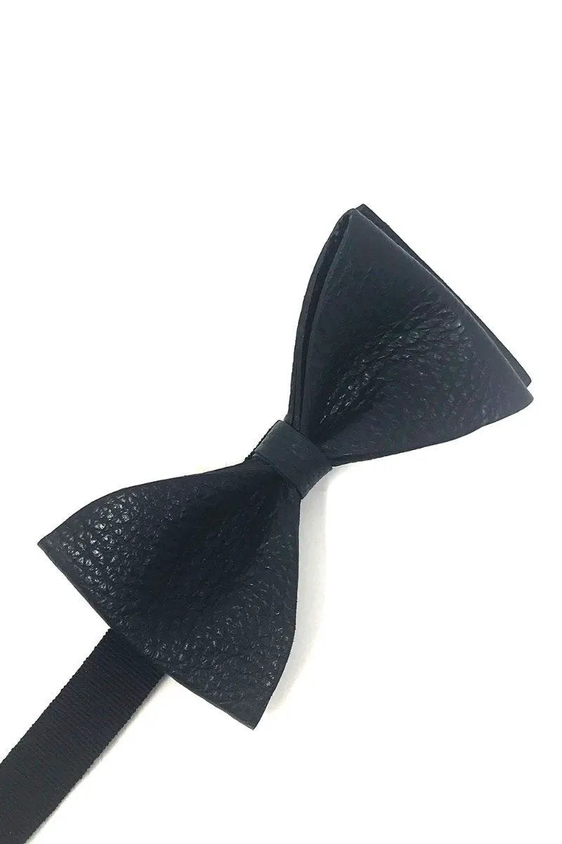 Textured Leather Bow Tie by Tux-USA