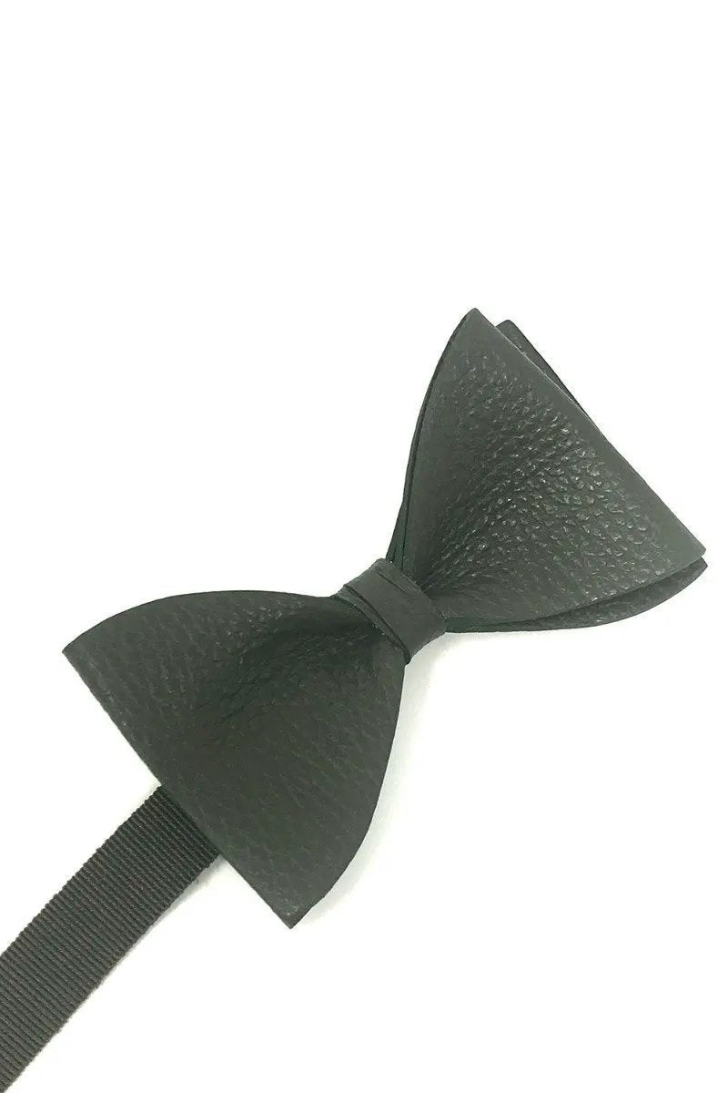 Textured Leather Bow Tie by Tux-USA