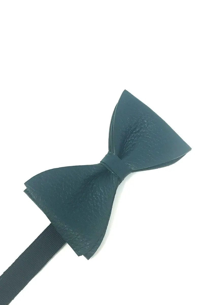 Textured Leather Bow Tie by Tux-USA