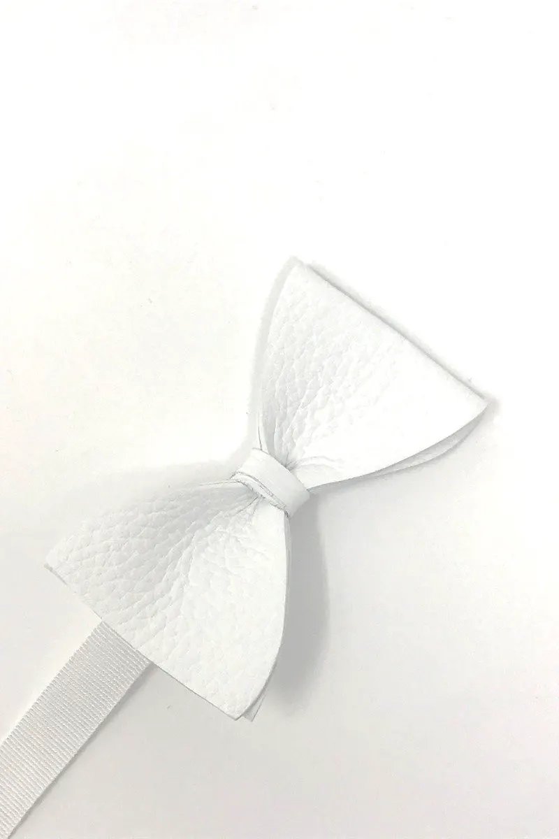 Textured Leather Bow Tie by Tux-USA