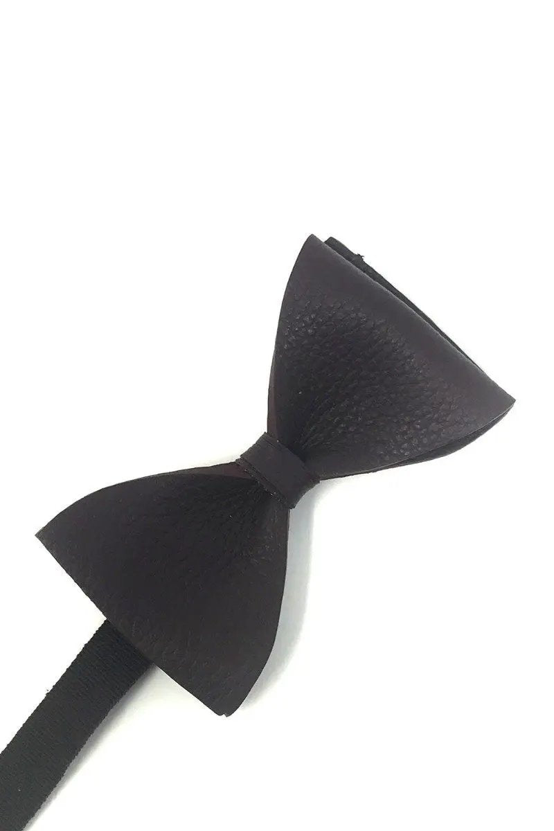 Textured Leather Bow Tie by Tux-USA