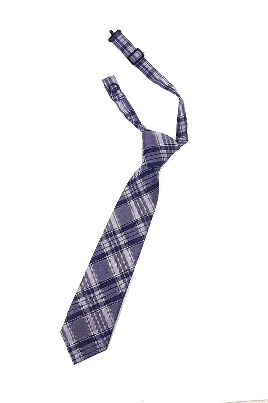 Madison Plaid Kids Necktie by Tux-USA