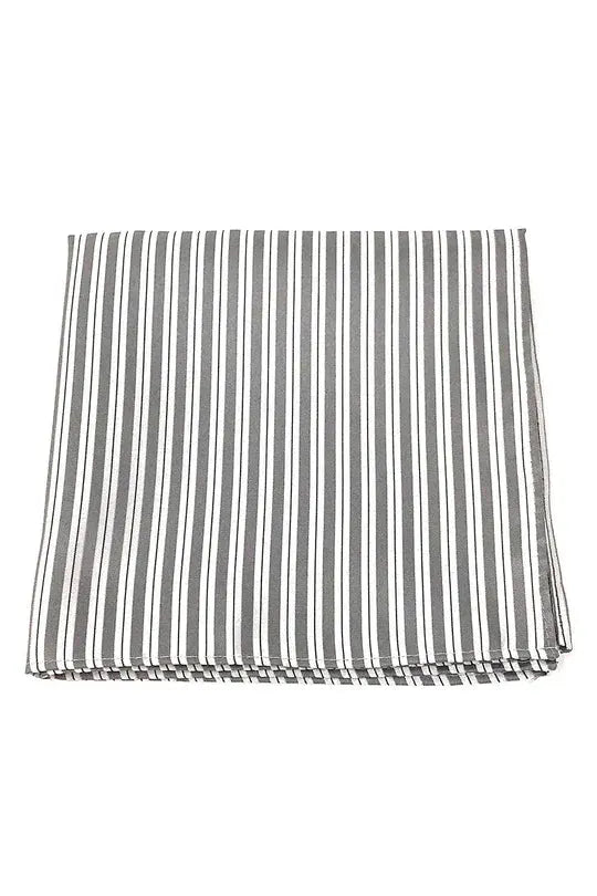Newton Stripe Pocket Square by Tux-USA