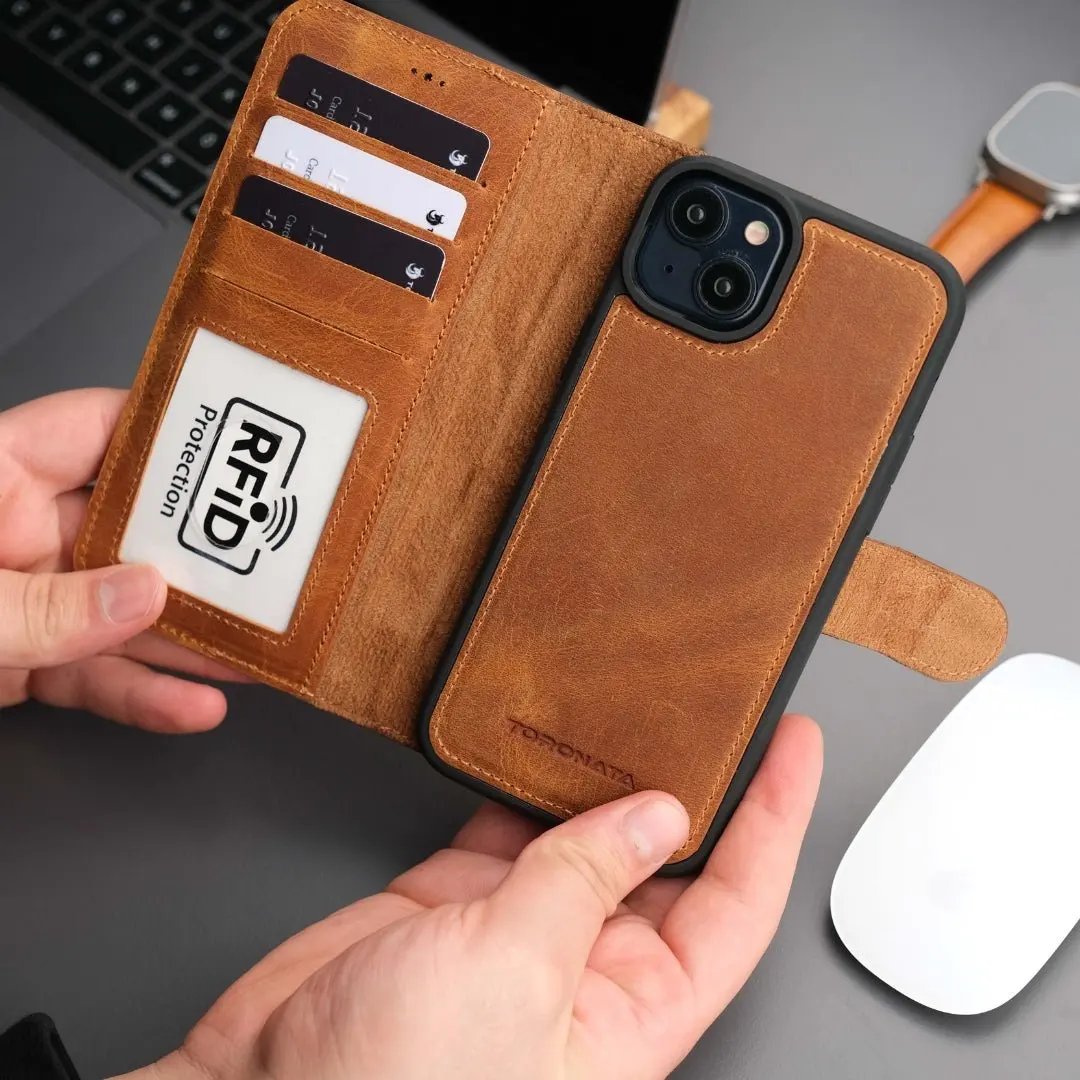 Casper iPhone 17 Air Leather Wallet Case – MagSafe Compatible by TORONATA