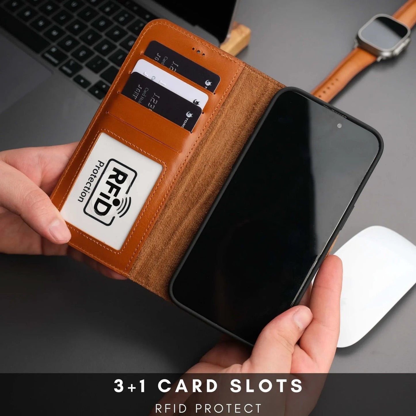 Casper iPhone 16 Pro Wallet Case Leather MagSafe by TORONATA
