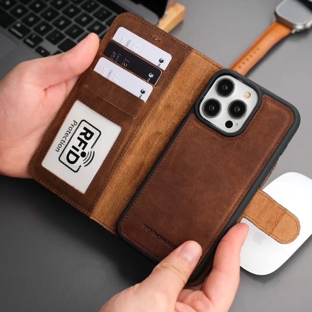 Casper iPhone 16 Pro Max Wallet Case Leather MagSafe by TORONATA