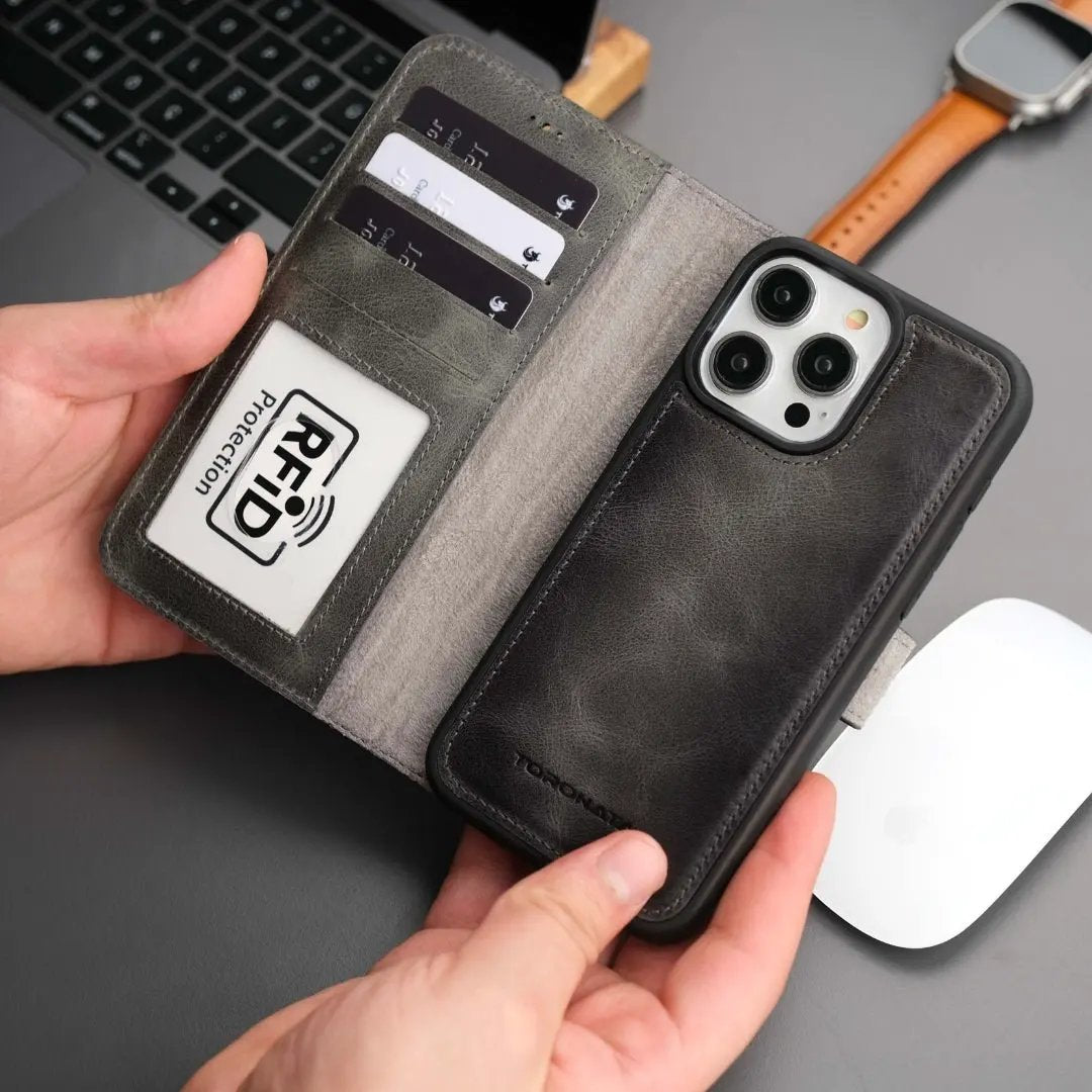 Casper iPhone 16 Pro Max Wallet Case Leather MagSafe by TORONATA
