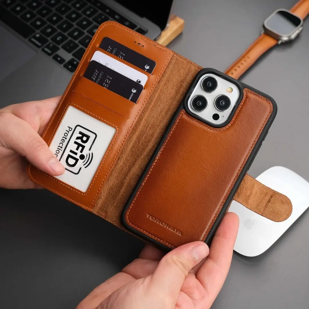 Casper iPhone 16 Pro Max Wallet Case Leather MagSafe by TORONATA