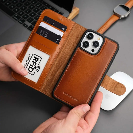 Casper iPhone 16 Pro Max Wallet Case Leather MagSafe by TORONATA