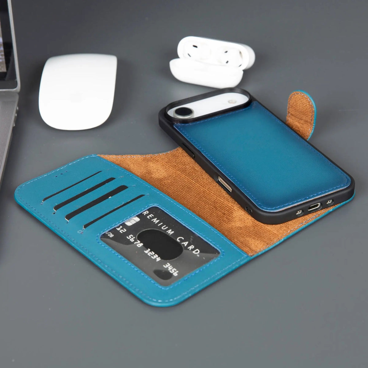 Casper iPhone 17 Air Leather Wallet Case – MagSafe Compatible by TORONATA