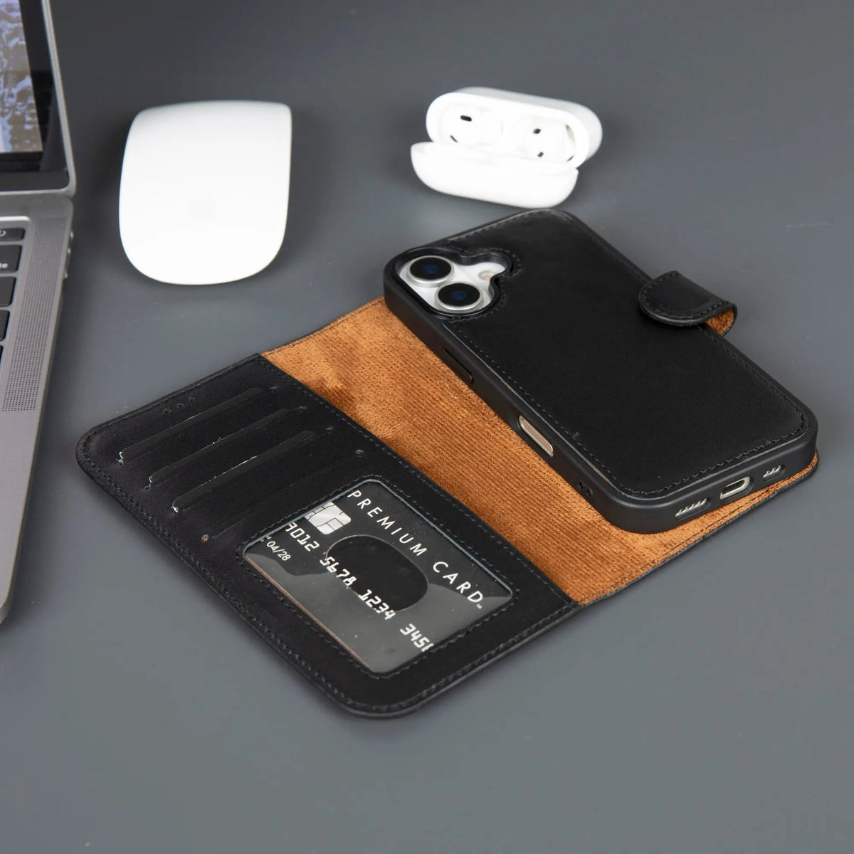 Casper iPhone 17 Leather Wallet Case – MagSafe Compatible by TORONATA