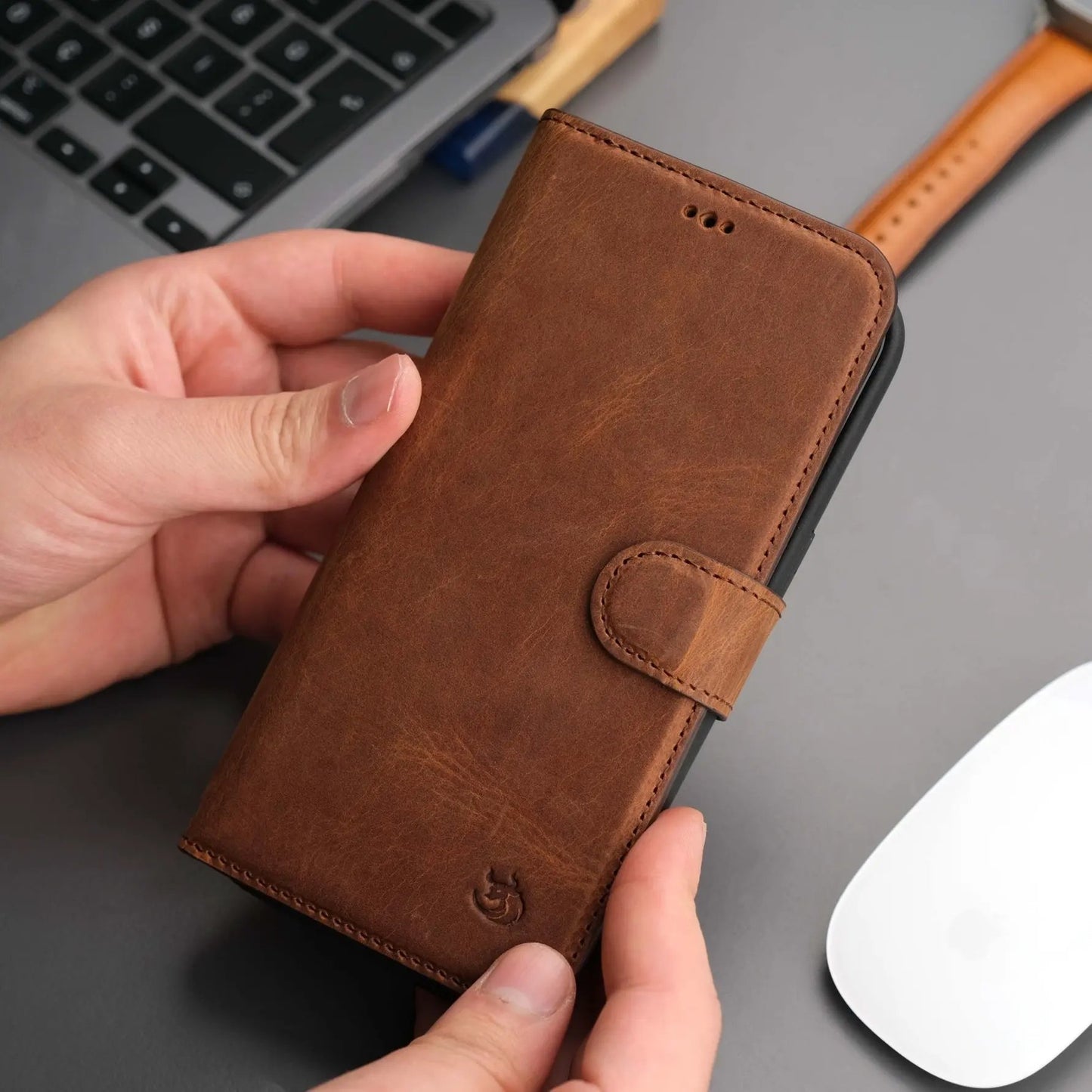 Casper Leather iPhone 15 Pro Max Wallet Case | Detachable MagSafe Compatible RFID Protection by TORONATA