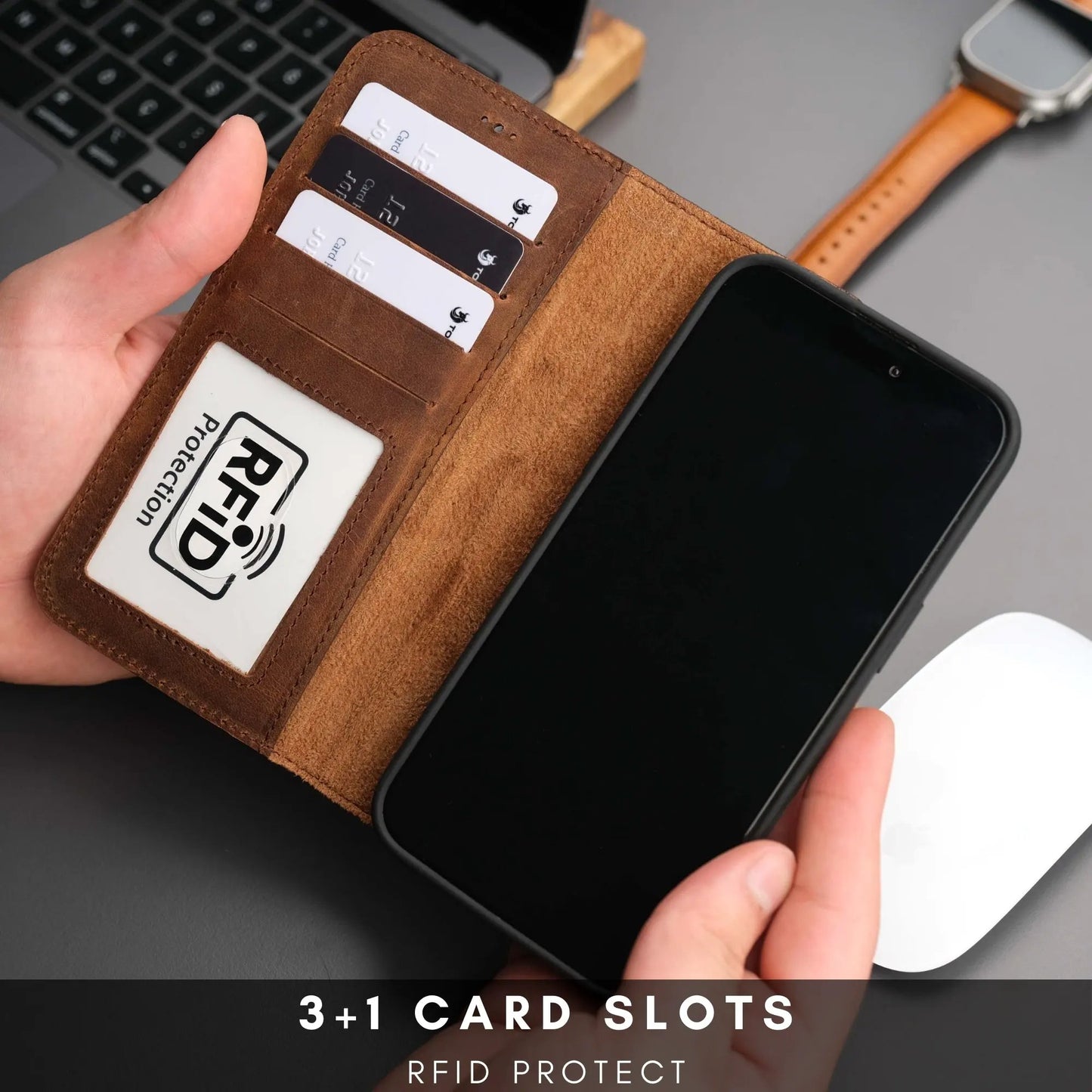 Casper Leather iPhone 14 Pro Wallet Case | MagSafe by TORONATA