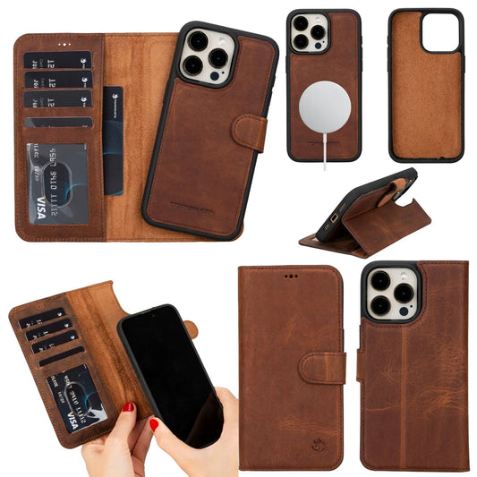 Casper Leather iPhone 14 Pro Max Wallet Case | MagSafe by TORONATA