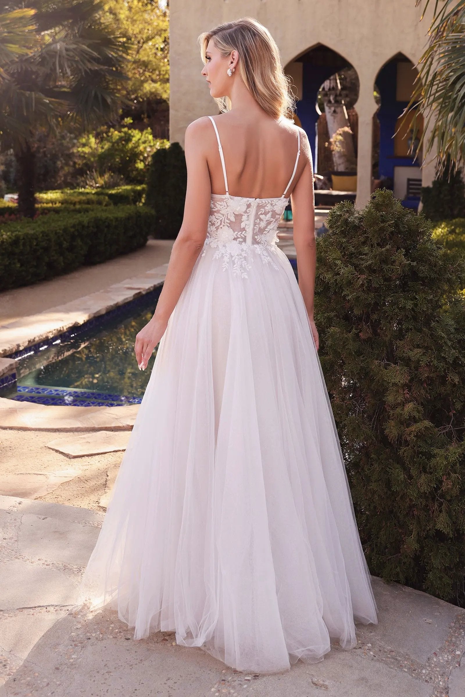 Layered A-Line Tulle Bridal Gown by Tux-USA