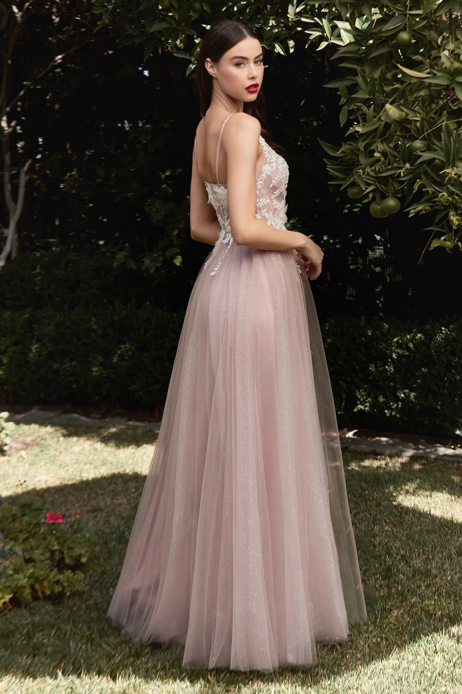 Floral A-Line Gown by Tux-USA