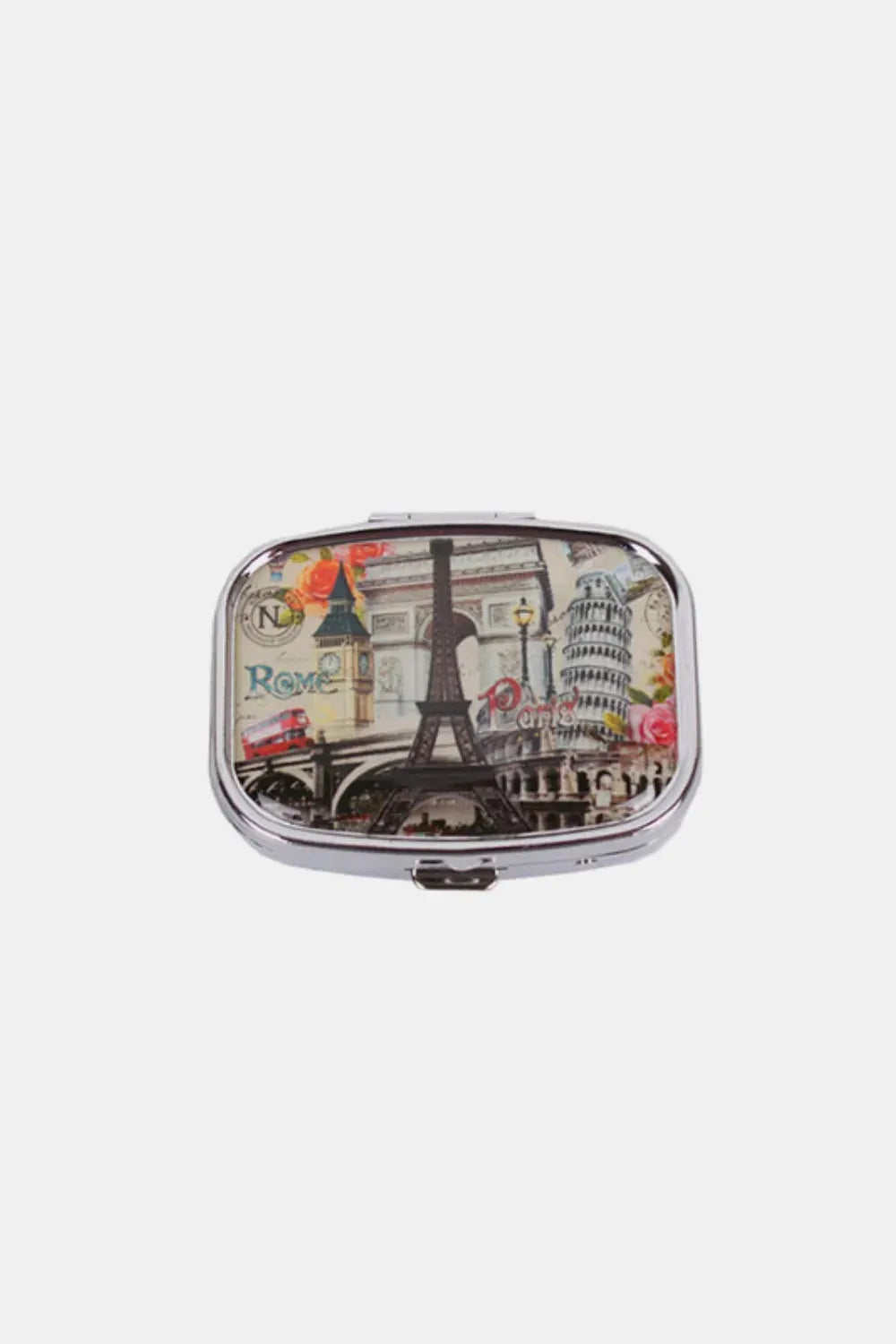 Nicole Lee USA Print Metallic Rectangular Pill Case by Nicole Lee USA