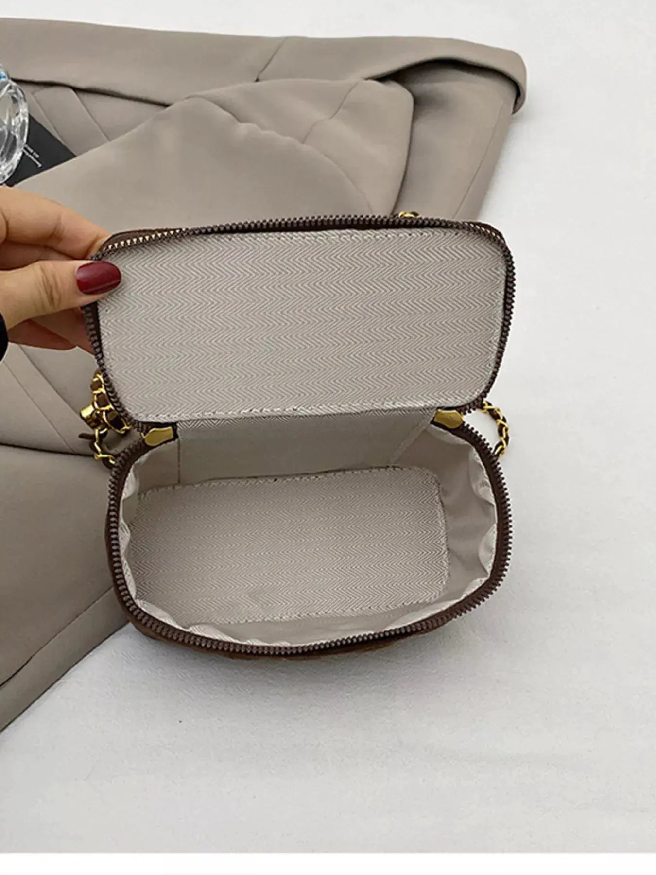 Quilted Top Handle Crossbody Bag by Partner Label