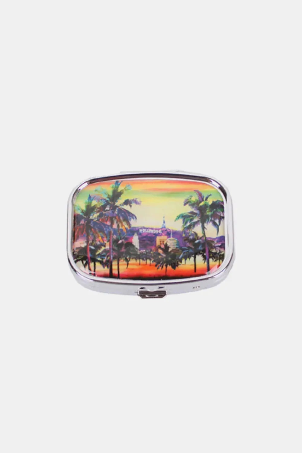 Nicole Lee USA Print Metallic Rectangular Pill Case by Nicole Lee USA