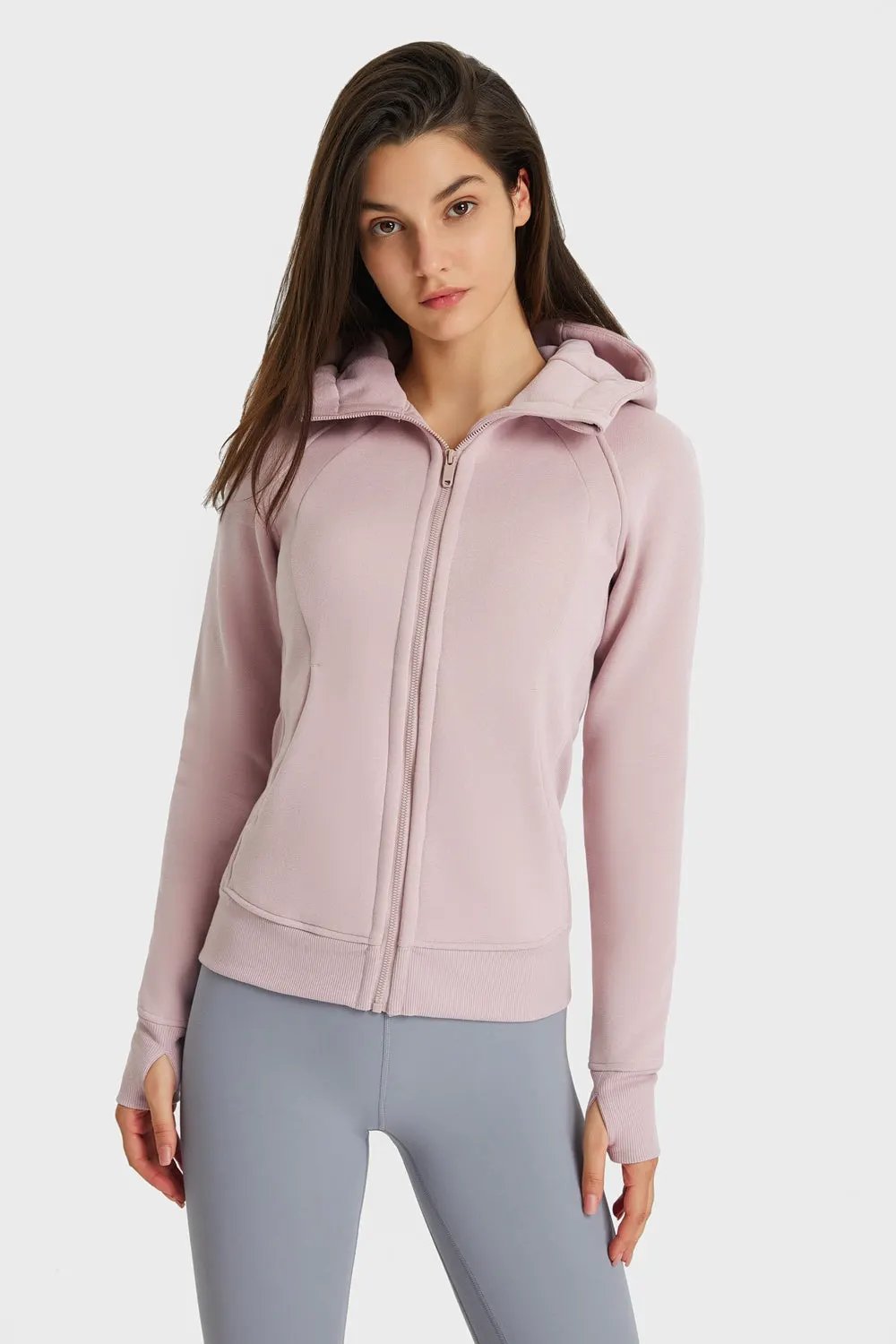 Millennia Zip Up Seam Detail Hooded Sports Jacket by Millennia