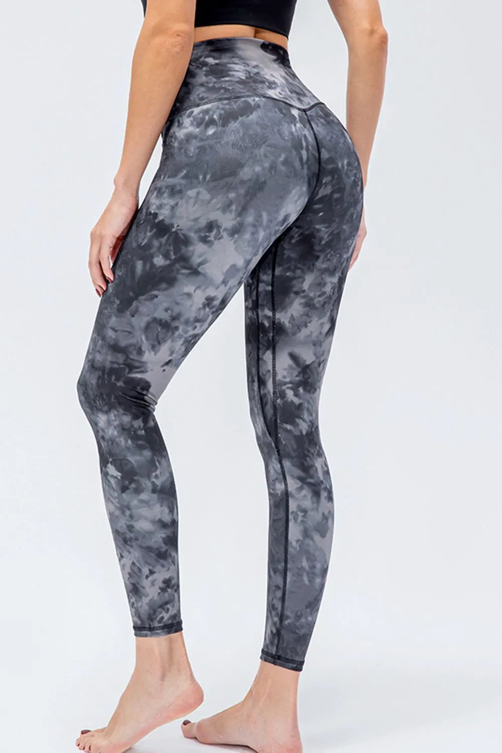 Wide Waistband Slim Fit Active Leggings by Partner Label