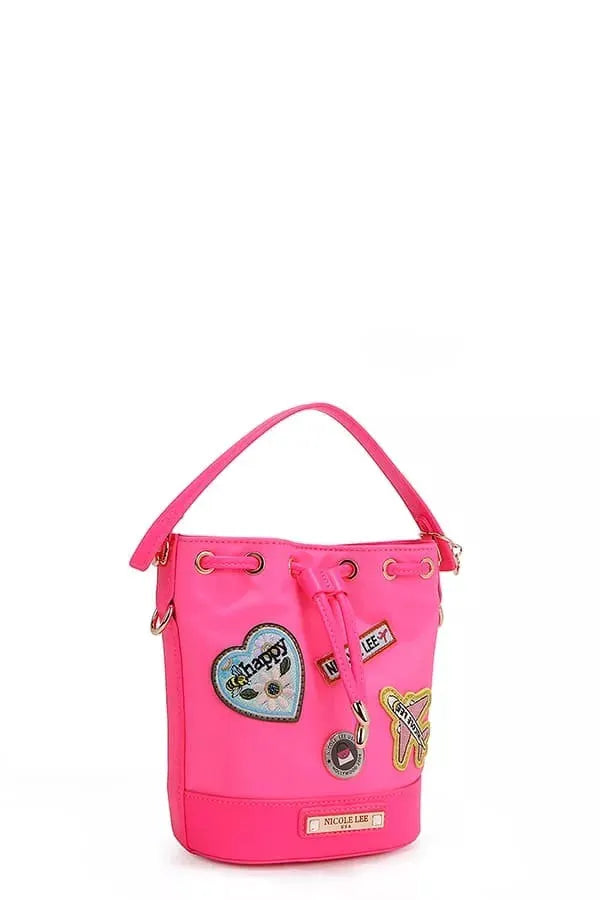 Nicole Lee USA Color Patch Bucket Bag by Nicole Lee USA