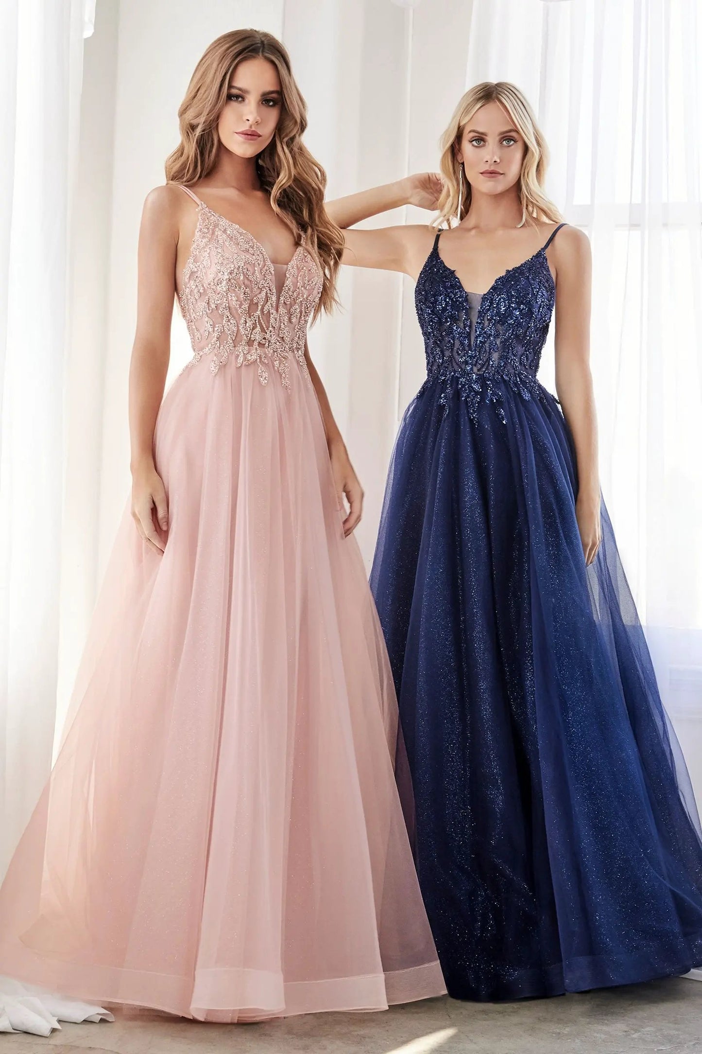 A-Line Layered Tulle Gown by Tux-USA