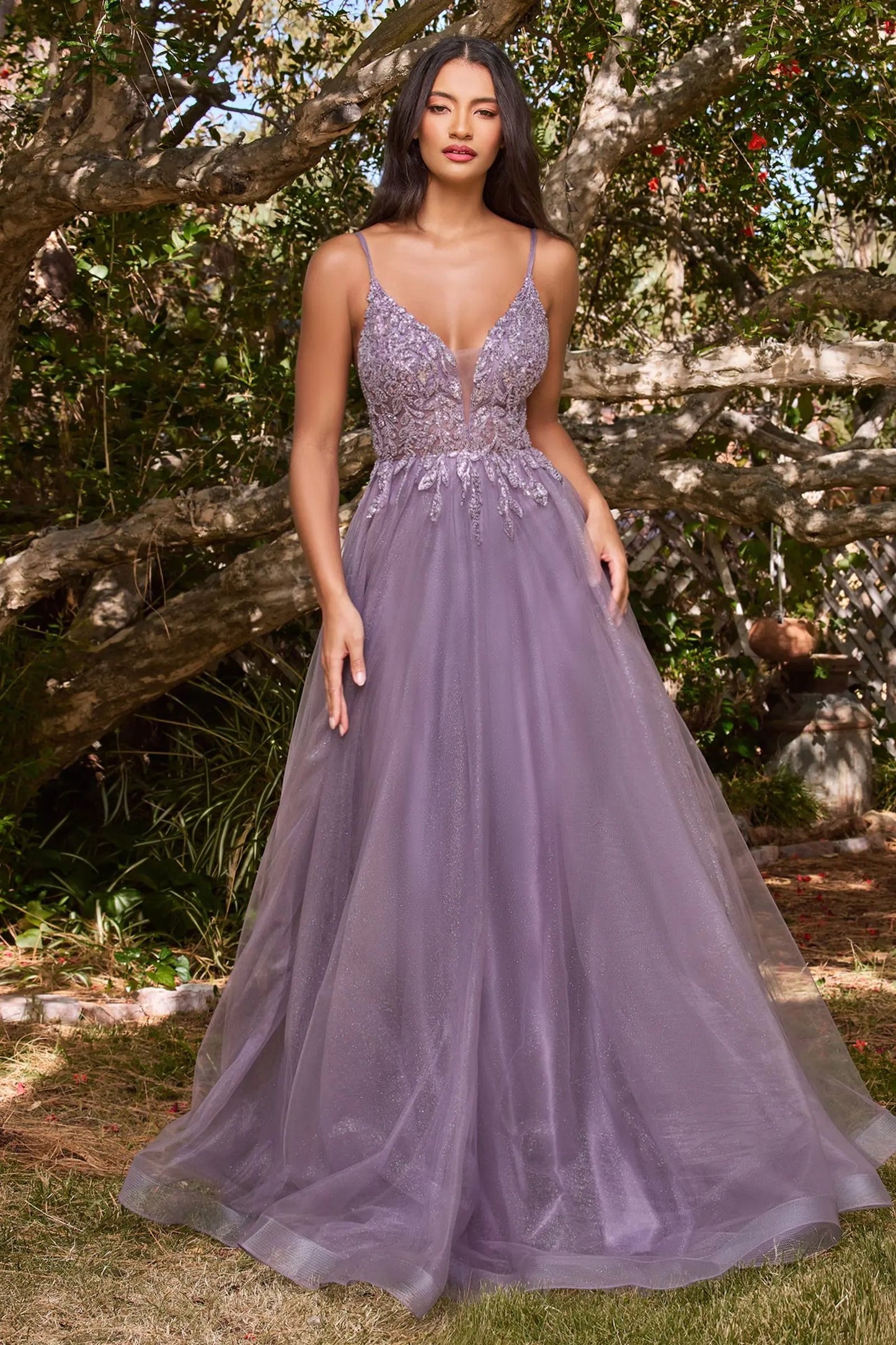 A-Line Layered Tulle Gown by Tux-USA