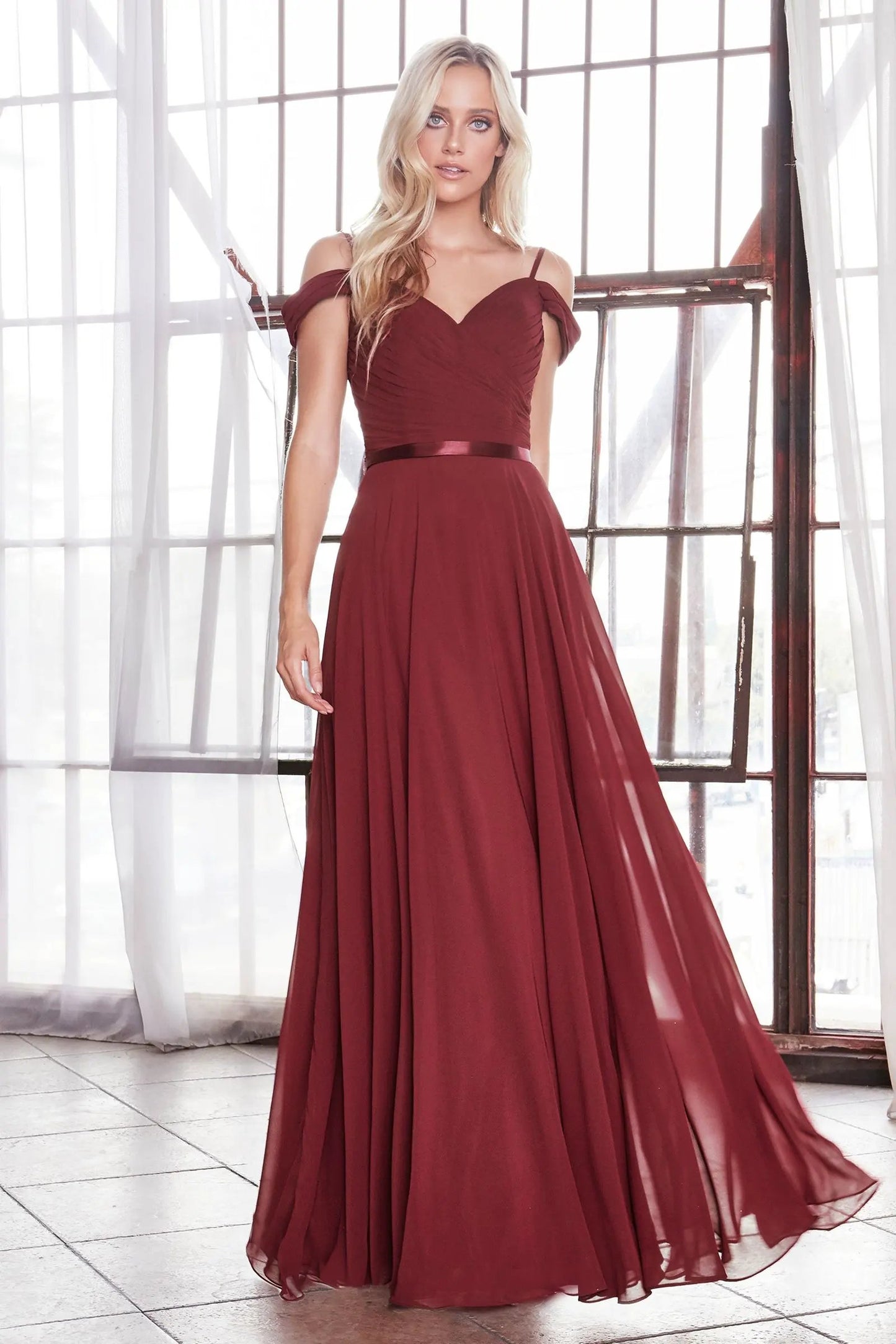 A-Line Chiffon Dress by Tux-USA