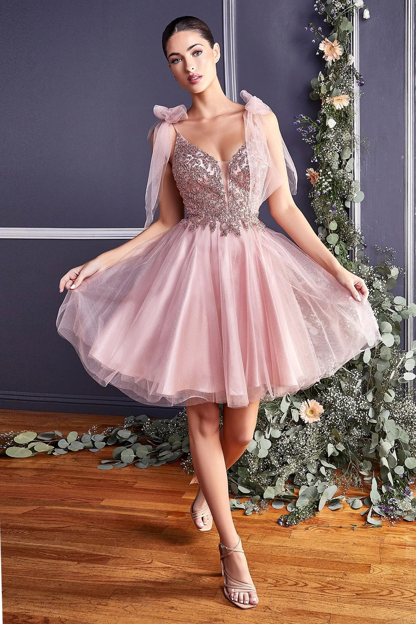 A-Line Short Tulle Dress by Tux-USA