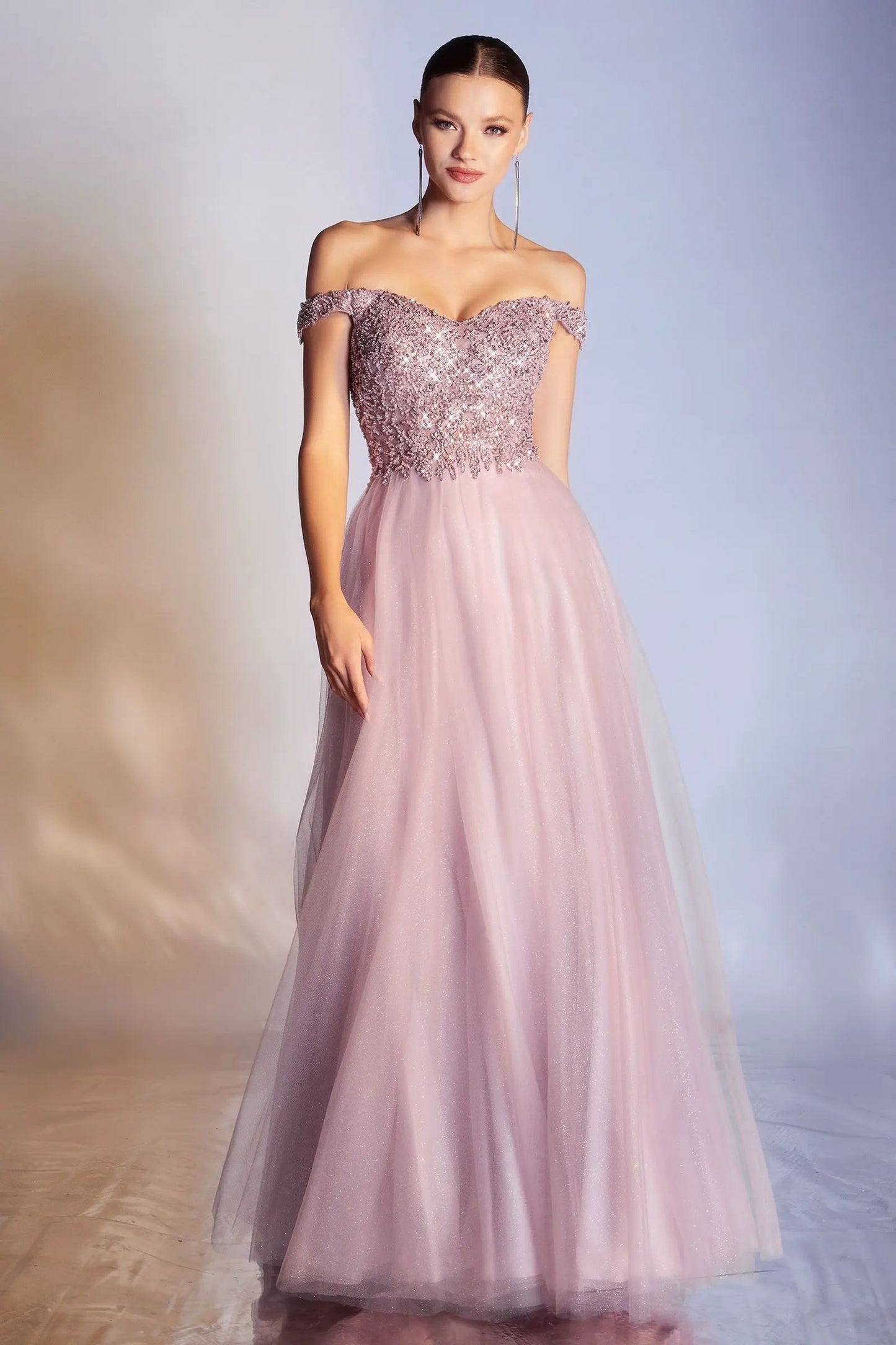 Off The Shoulder A-Line Dress by Partner Label