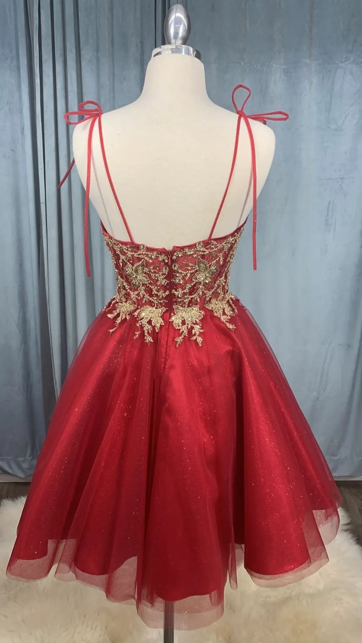 Short Tulle And Lace Dress by Tux-USA