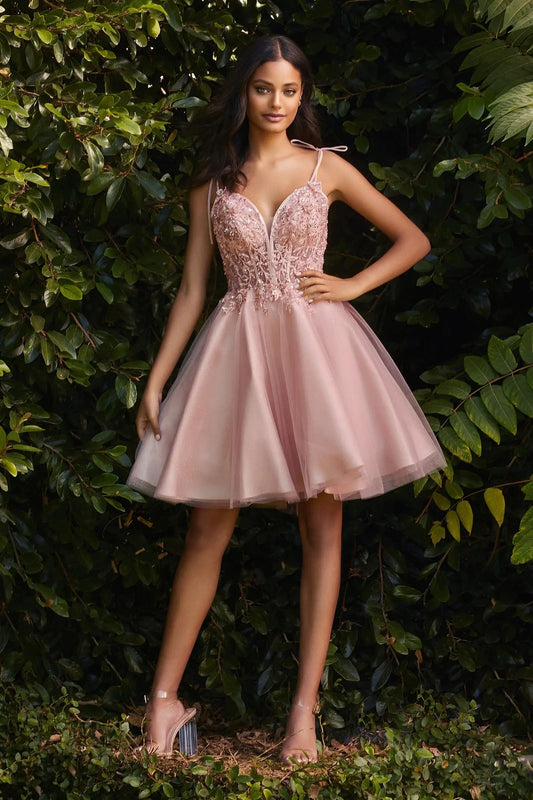 Short Tulle And Lace Dress by Tux-USA