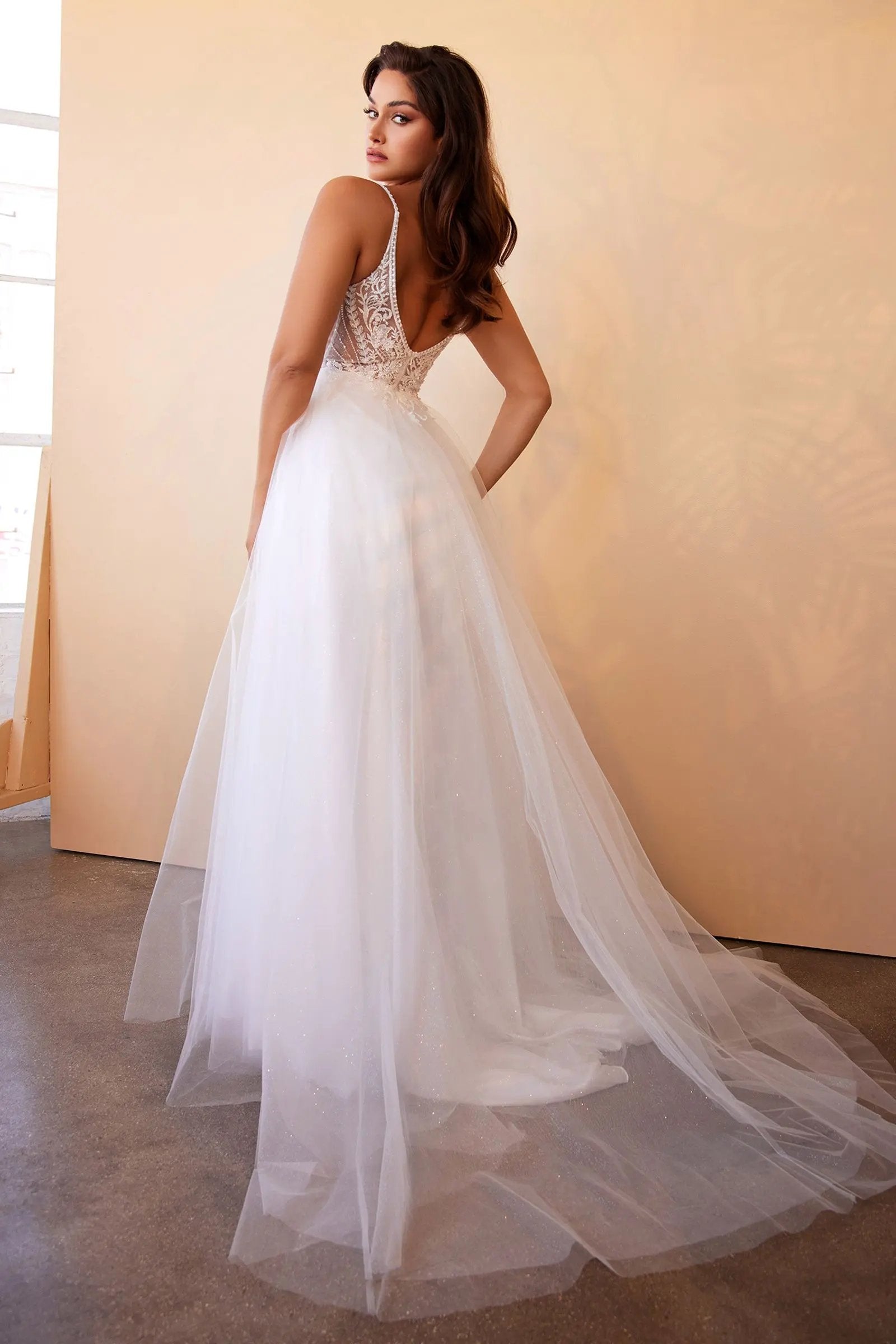 Layered Tulle A-Line Bridal Gown by Tux-USA