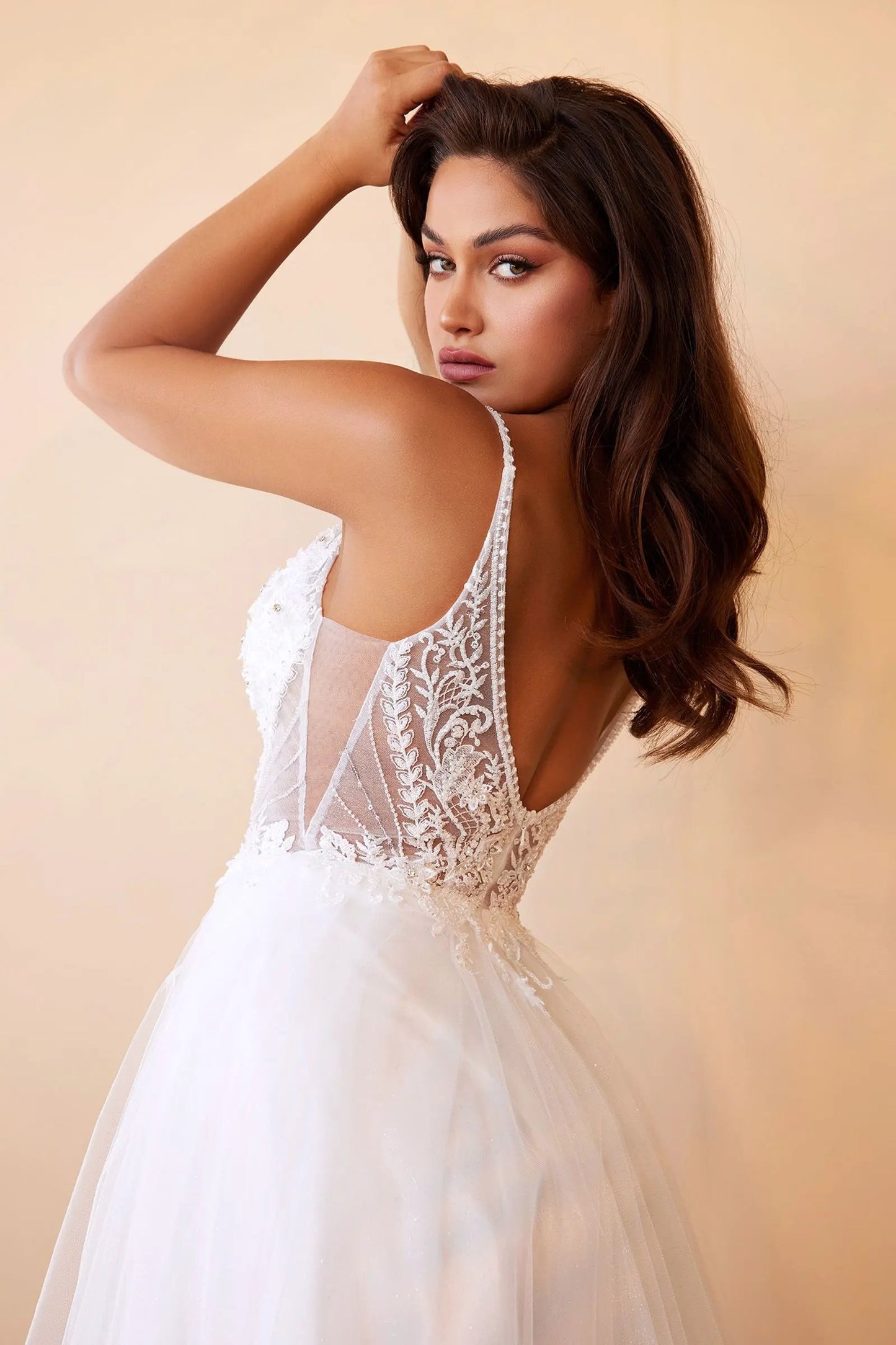 Layered Tulle A-Line Bridal Gown by Tux-USA