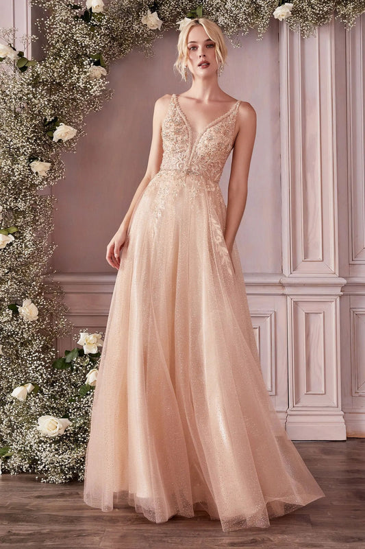 Layered Tulle A-Line Gown by Tux-USA