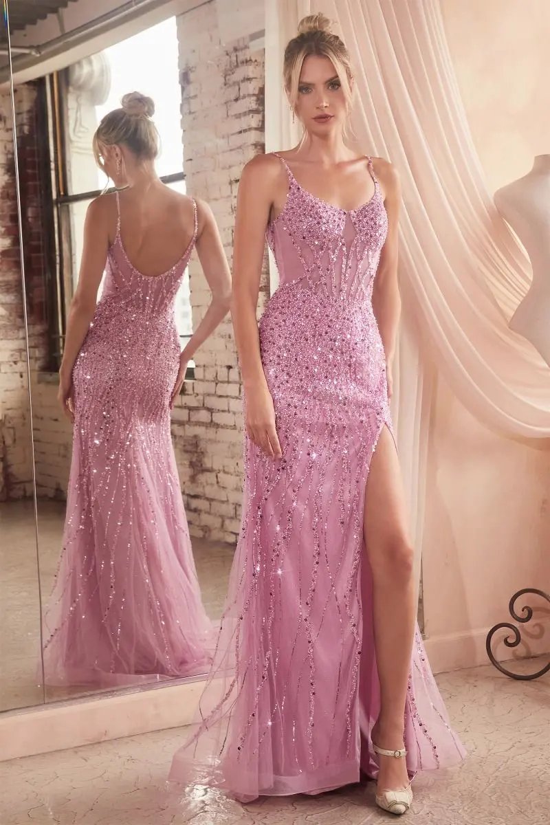 Sequin Fitted Gown by Tux-USA