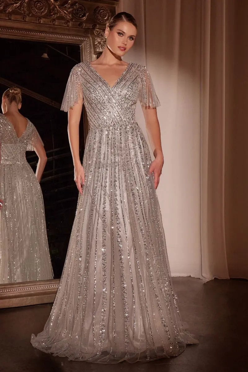Sequin Embellished A-Line Dress by Partner Label
