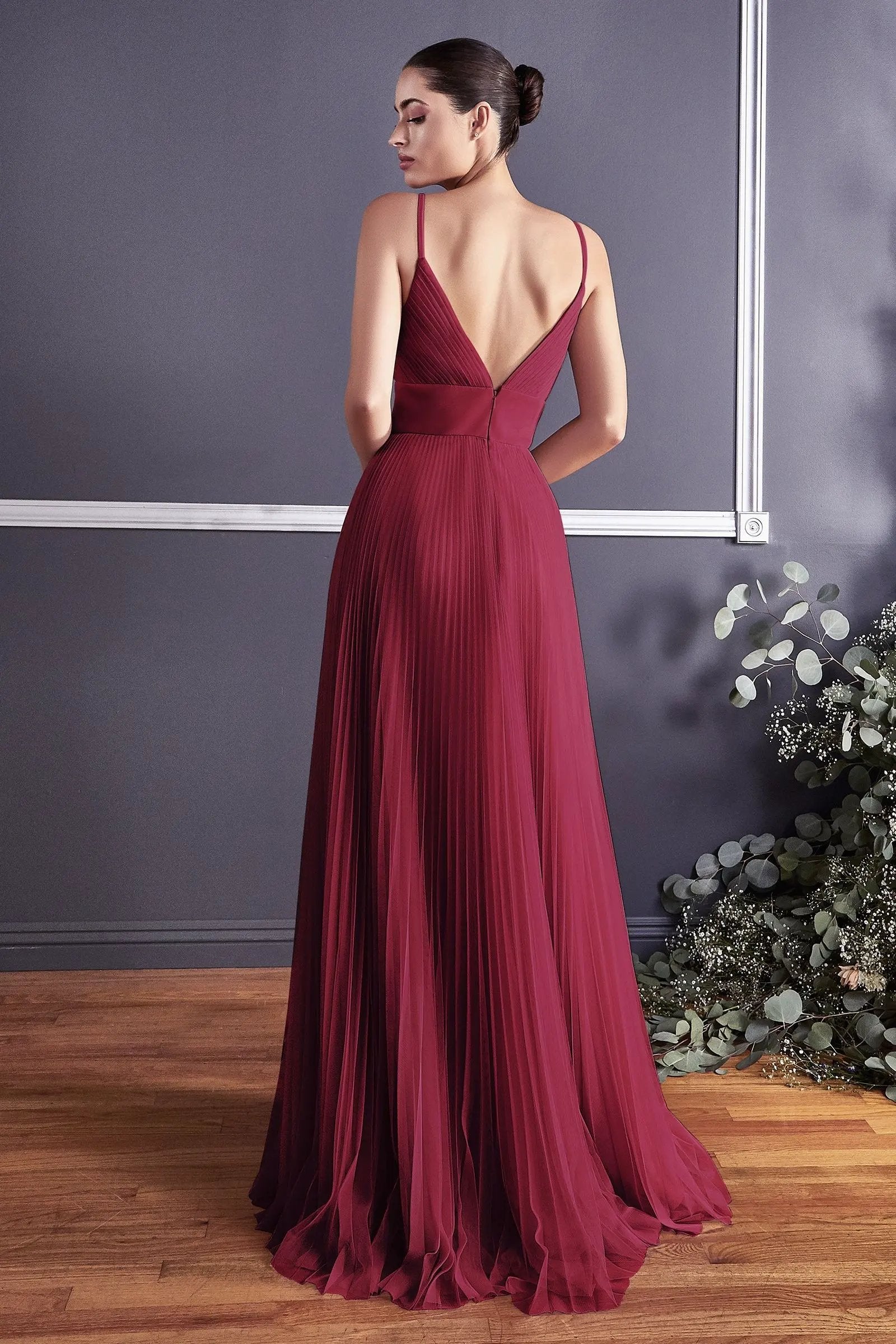 A-Line Tulle Dress With Gathered Sweetheart Neckline And Pleated Finish by Partner Label