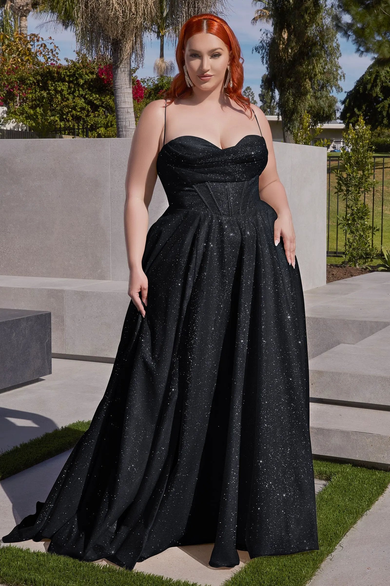 Glitter A-Line Gown by Tux-USA