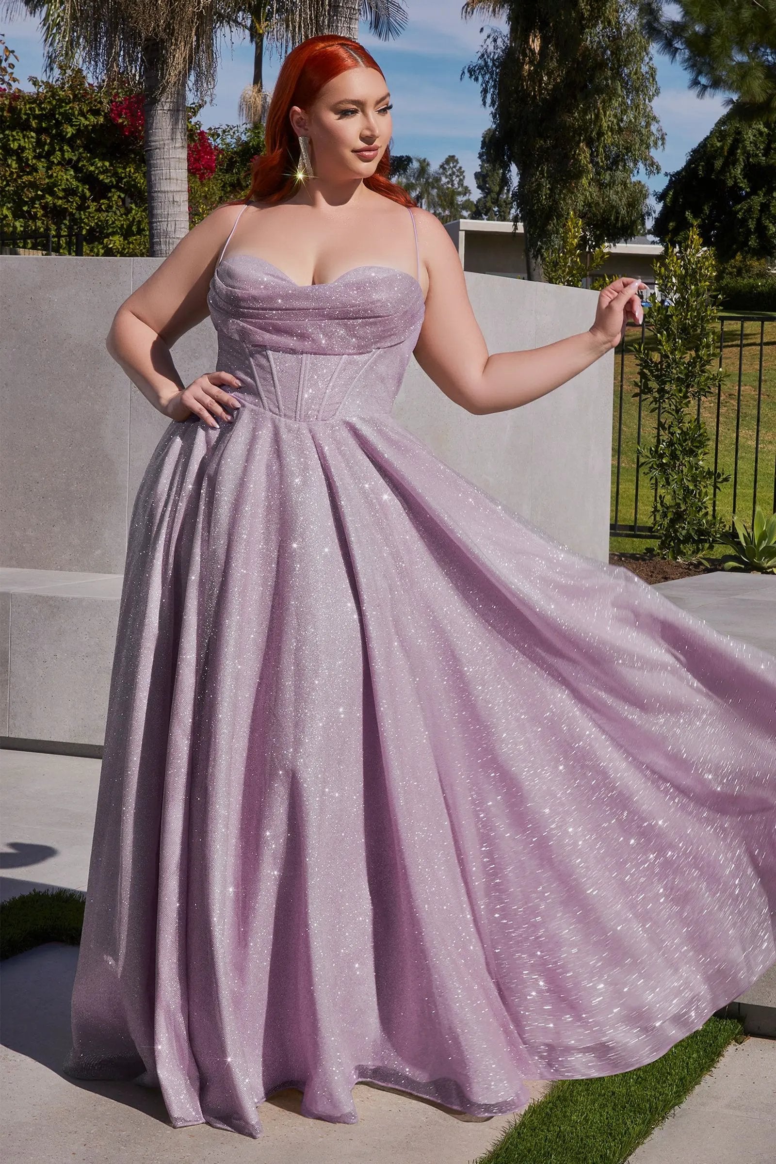 Glitter A-Line Gown by Tux-USA