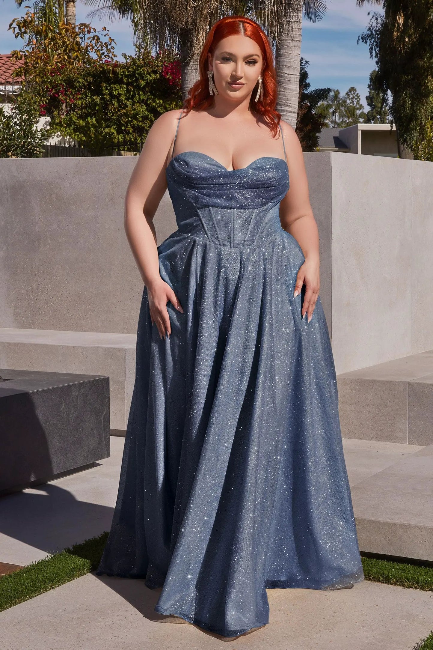 Glitter A-Line Gown by Tux-USA