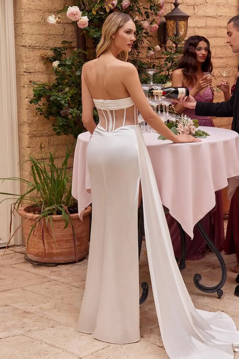Strapless Corset Bodice Gown by Tux-USA