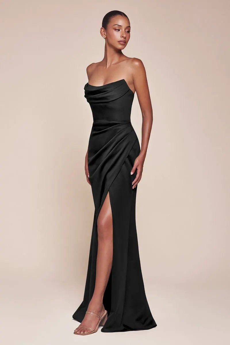 Strapless Neoprene Fitted Gown by Tux-USA