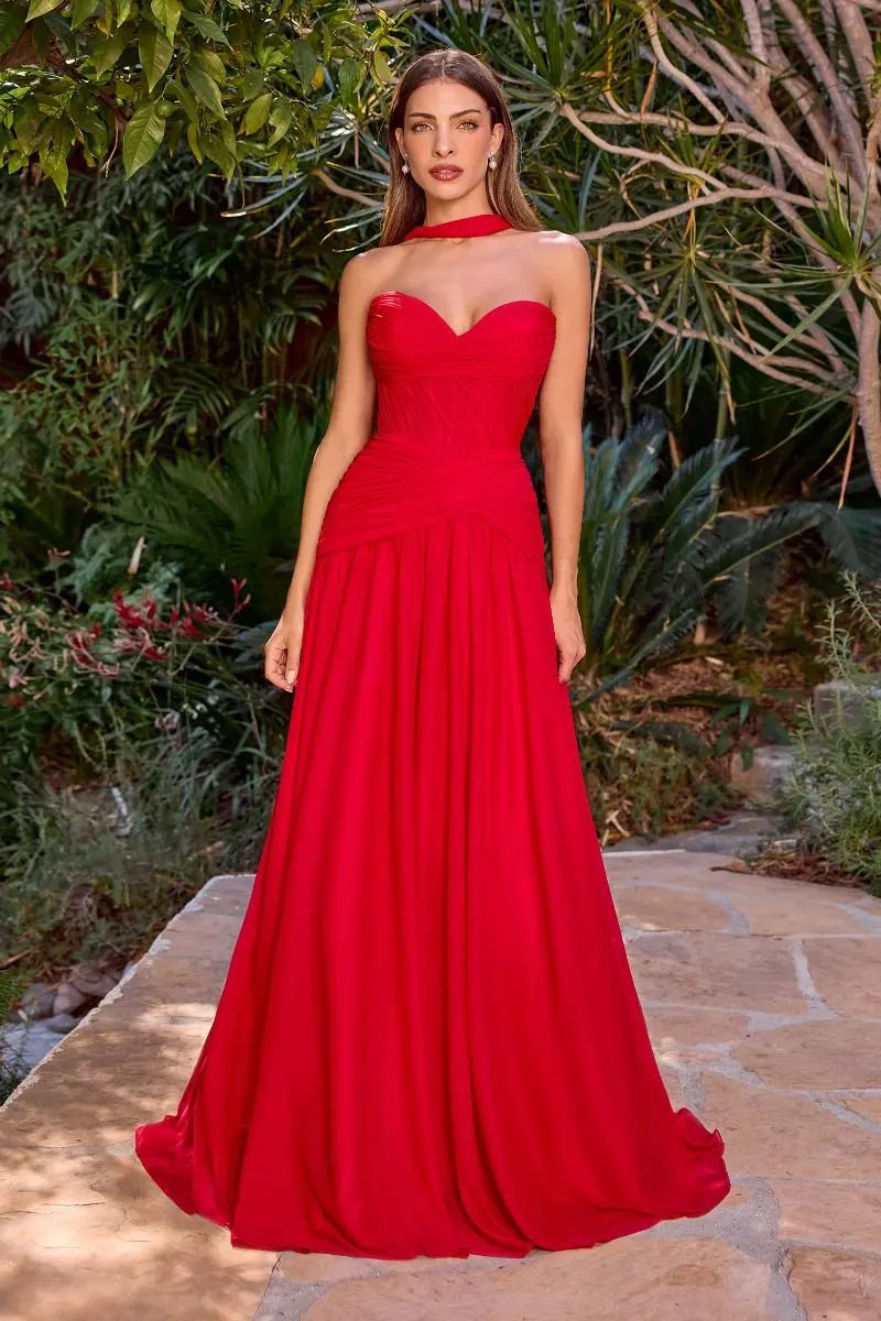 A-line Strapless Gown by Tux-USA