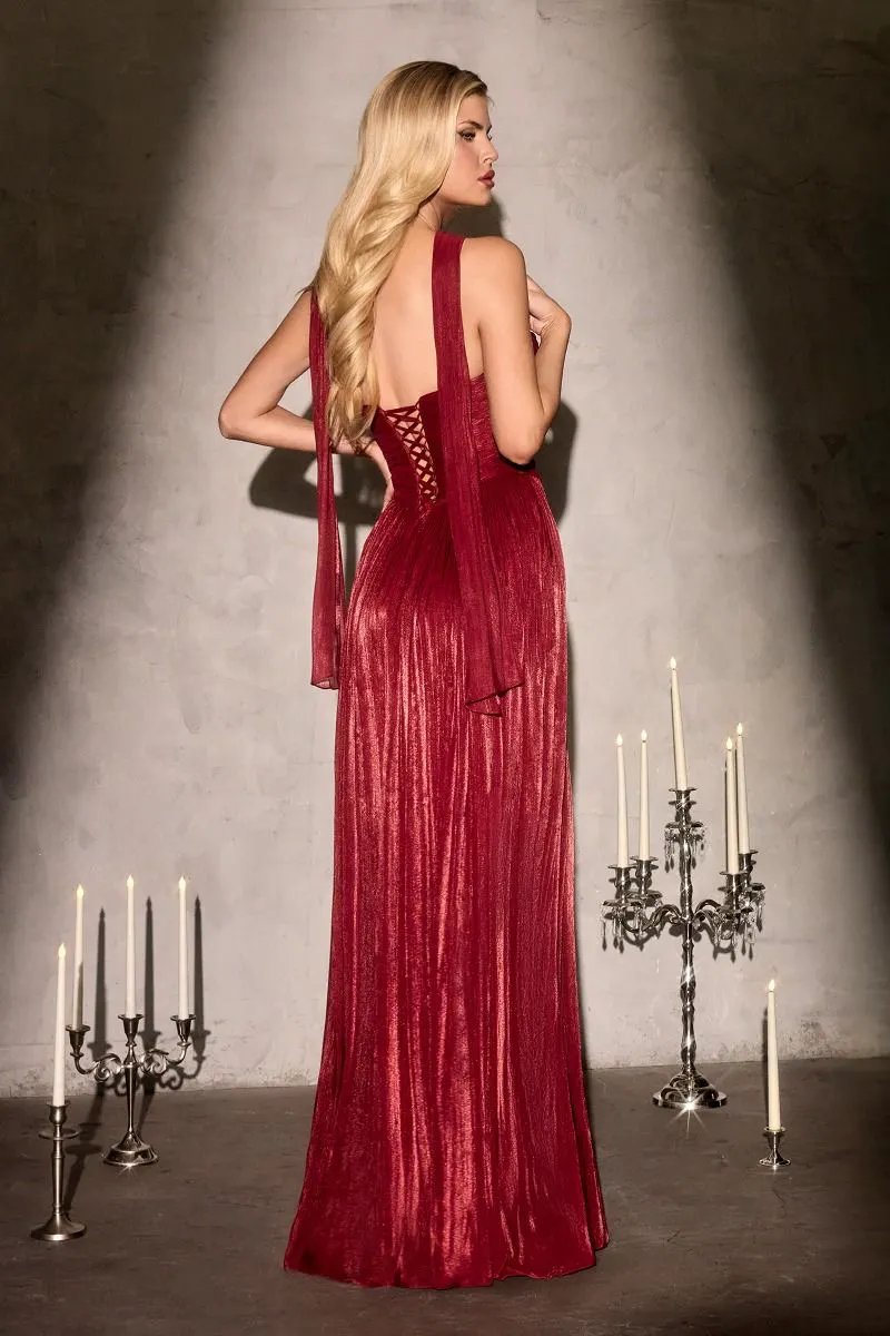 A-Line Dress With Sweetheart Neckline And Soft Pleated Details by Tux-USA