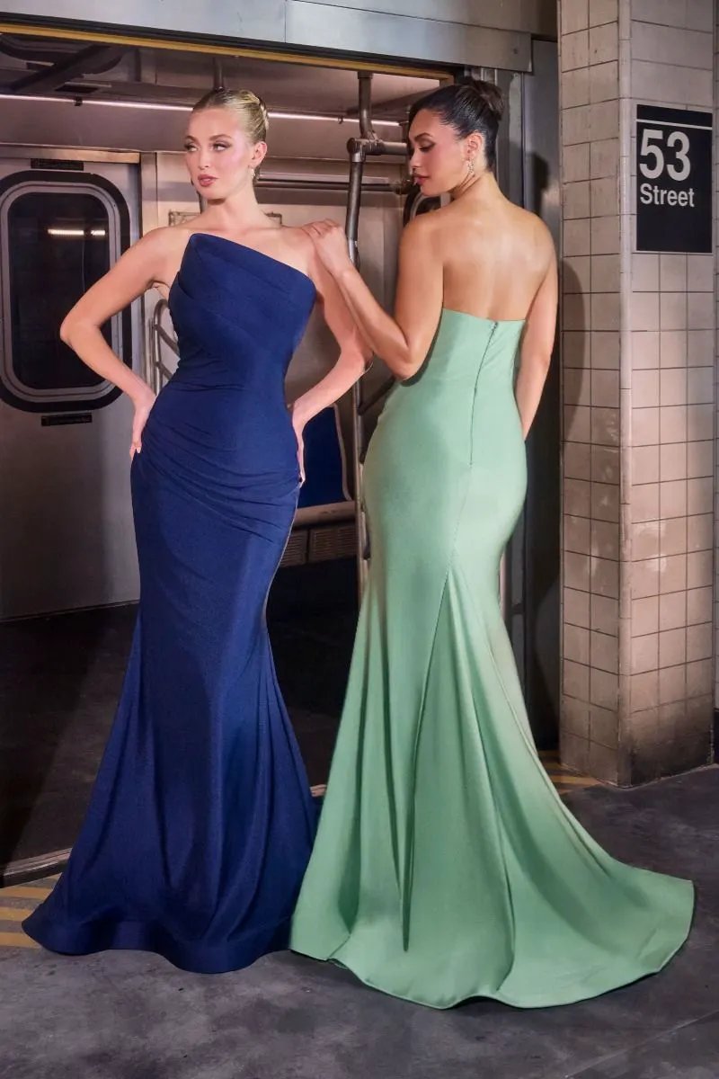 Stetch Satin Fitted Dress by Partner Label