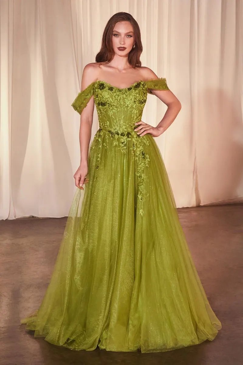 Off The Shoulder A-Line Ball Gown by Tux-USA