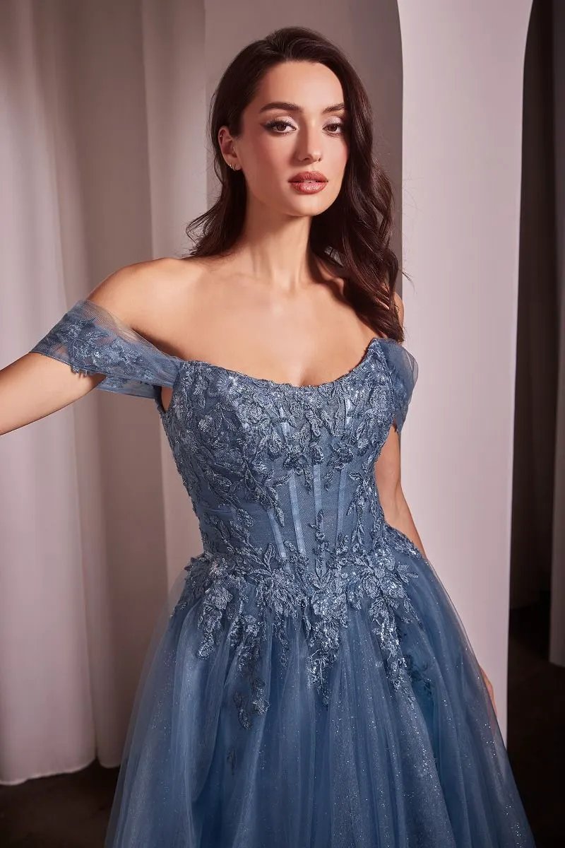 Off The Shoulder A-Line Ball Gown by Tux-USA