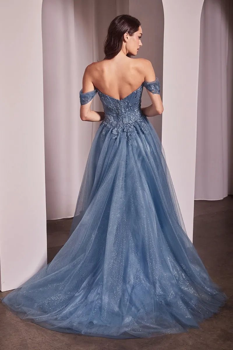 Off The Shoulder A-Line Ball Gown by Tux-USA